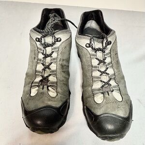 Oboz Bridger Low B-Dry Trail Hiking Shoes Gray Suede Leather